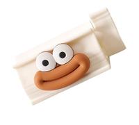 PANGBOER Dispensador de rodillo de agarre seguro para tubos, fácil de instalar, apto para niños, diseño a prueba de fugas para cosméticos y artículos de tocador, dispensador de pasta de dientes