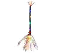 PANGBOER Escoba de bruja iluminada para fiesta de Halloween, escoba para niños, accesorios para decoración de cosplay