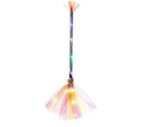 PANGBOER Escoba de bruja iluminada para fiesta de Halloween, escoba para niños, accesorios para decoración de cosplay