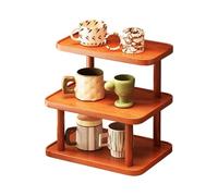 PANGBOER Estante para Juego de tés de exhibición Tamaño Compacto Colocación Flexible Ideal para entusiastas del té y Uso Diario en la Oficina en Espacios pequeños Organizadores compactos