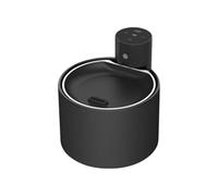 PANGBOER Fuente de agua para mascotas de 2,5 L con mecanismo suave y estructura de pausa automática, fuente activada por transductor para mascotas