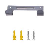 PANGBOER Gancho de acero para tabla de planchar con diseño plegable que ahorra espacio, construcción de metal resistente para el hogar, cocina, baño, gancho para tabla de planchar