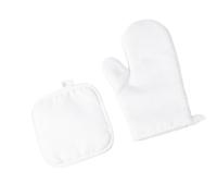 PANGBOER Guantes de horno y soporte para ollas antideslizantes para barbacoa, hornear, cocinar, microondas, salvamanteles seguros