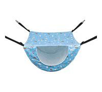 PANGBOER Hamster columpio de 2 capas para mascotas pequeñas, cama colgante de tela cálida para invierno, hamaca para hámster, jaula colgante para ardilla, cueva, cama, hurones, cueva, cama, cueva