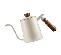 PANGBOER Hervidor de café por goteo manual de 600 ml de acero inoxidable con de madera, de cuello de cisne para tareas guiadas de preparación casera Hervidor de café manual con cuello de cisne Café