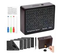 PANGBOER Hucha de madera para ahorrar dinero con objetivos y números, soporte creativo de dinero para niños con contador para tictac, solución creativa