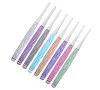 PANGBOER Juego de 8 agujas ergonómicas de ganchillo de 2,5 mm a 6,0 mm para aficionados, tejer, suéter, bufanda, calcetines, gorro, bolsa, ganchos de varios tamaños