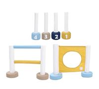 PANGBOER Juego de Equipo de Agilidad para Perros con obstáculos, Postes de Vallas, Accesorios para Patio Trasero o Exterior, Uso en Interiores, Curso de Agilidad para Perros en Patio Trasero