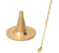 PANGBOER Juego de moldes de cobre puro para hacer conos, herramientas de quemador, regalos, decoración del hogar, kit de moldes de cono