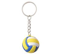 PANGBOER Llaveros de voleibol pequeños y exquisitos accesorios a la moda clave ornamental PVC textura Suitable for Keys And Various Bags Football Keychain, Volleyball, Talla única