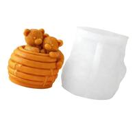 PANGBOER Molde de silicona de grado alimenticio para resina, jabón, chocolate, hornear, decoración del hogar, molde de animales