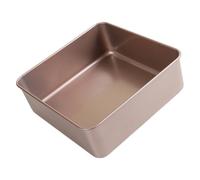 PANGBOER Molde para hornear Molde para pasteles de metal con paredes rectas Recubrimiento de fácil liberación para golosinas familiares y cortes para porciones Molde para pasteles cuadrado Castella