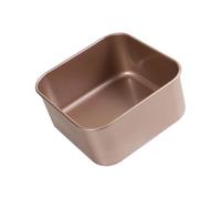 PANGBOER Molde para hornear Molde para pasteles de metal con paredes rectas Recubrimiento de fácil liberación para golosinas familiares y cortes para porciones Molde para pasteles cuadrado Castella