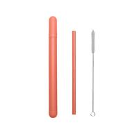 PANGBOER Pajitas de trigo reutilizables portátiles para beber, pajitas portátiles para bebidas, leche, cócteles