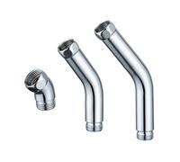 PANGBOER Paquete de 3 adaptadores de manguera de ducha ajustables de 135 grados, accesorio de baño para duchas de mano y superiores, uso diario