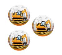 PANGBOER Paquete de 3 lámparas de papel japonesas con temática de construcción, decoración colgante para niños, fiestas de cumpleaños, centros de mesa, decoración de fiesta de techo