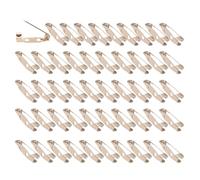 PANGBOER Paquete de 50 broches de aleación de metal con cierre trasero seguro con agujero trasero para proyectos de manualidades y creación artística