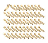 PANGBOER Paquete de 50 broches de aleación de metal con cierre trasero seguro con agujero trasero para proyectos de manualidades y creación artística