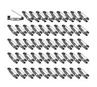 PANGBOER Paquete de 50 broches de aleación de metal con cierre trasero seguro con agujero trasero para proyectos de manualidades y creación artística