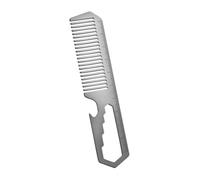 PANGBOER Peine de aleaciones compactadas con regla y abrebotellas pequeña herramienta al aire libre para el cuidado del bolsillo al aire libre