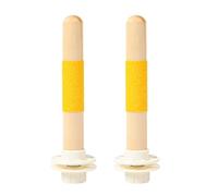 PANGBOER Percha para pájaros de superficie rugosa, 2 piezas para loros que proporcionan un excelente ejercicio de pies y salud del pico, 2 piezas de juguete para masticar pájaros