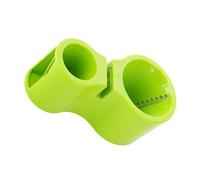 PANGBOER Rallador profesional de verduras en espiral de doble cabeza con función de afilado, apto para lavavajillas, diseño compacto, herramienta de rallador de cocina