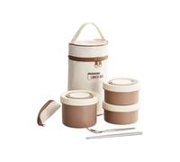 PANGBOER Recipientes verdes de 4 compartimentos, impermeables, sin óxido, para el trabajo, viajes, oficina, transportable, introducción, estufa, almuerzo