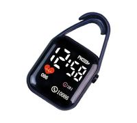 PANGBOER Reloj con Llavero Cuadrado de, Esfera, fácil de para Caminatas y aulas, luz Nocturna, Reloj Digital táctil electrónico, pequeño, transportable