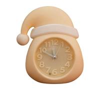 PANGBOER Reloj de dibujos animados para festivales, movimiento silencioso, funciona con pilas, decoración de Navidad, hogar, habitación, dibujos animados, decoración de estantes de Navidad