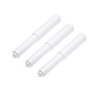 PANGBOER Rodillo de 3 piezas para toallas de papel de baño, retráctil, varilla de repuesto para accesorios de cocina y baño con resorte