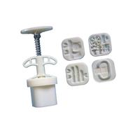 PANGBOER Sello de galletas con patrón de panda y limón, moldes de postre, herramienta para hornear postres a presión manual para festivales de mediados de otoño