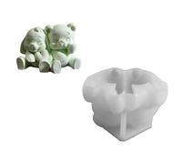 PANGBOER Silicona resistente con forma de animal, incluye diseños de osos y conejos para proyectos multiusos