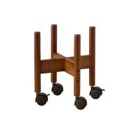PANGBOER Soporte multifuncional para plantas, rodillo ergonómico con soporte de madera suave y fácil de mover por casa o jardín