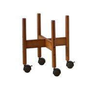 PANGBOER Soporte multifuncional para plantas, rodillo ergonómico con soporte de madera suave y fácil de mover por casa o jardín