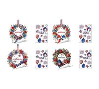 PANGBOER Statics - Adhesivo decorativo para ventana, diseño patriótico sin necesidad de pegamentos, calcomanía de cristal de la bandera de Estados Unidos para una fácil aplicación, fácil de usar