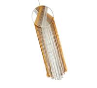 PANGBOER Tapices de macramé tejidos de madera para colgar en la pared, tapices bohemios hechos a mano para colgar en la habitación, tapices para decoración de boda, tapiz de macramé