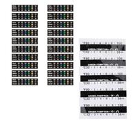 PANGBOER Tiras adhesivas para termómetro, etiquetas horizontales para termómetro, lectura de temperatura para fermentación, elaboración de cerveza, etiqueta de temperatura del vino