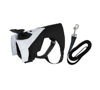 PANGBOER Traje de fiesta de Halloween para perro, chaleco de arnés de 2 patas con correa, traje de boda para cumpleaños, cosplay, disfraces de Halloween para perros, disfraces de Navidad para juegos