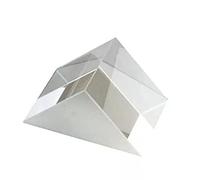 PANGBOER Triángulos equiláteros prismáticos Triangulares para Ciencias físicas, Espectro de luz, Vidrio óptico, Vidrio Triangular