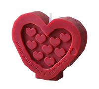 PANGBOER Vela decorativa de cera de soja para meditaciones, alivio del estrés, decoración de mesa, accesorios de fotos, vela perfumada en forma de corazón