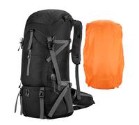 Pango De Senderismo 70L-Paquete De Expedición De Mochilero, Bolsa De Caminata De Todo El Terreno | Paquete De Explorador Al Aire Libre De Gran Capacidad Con Marco De Apoyo, Cinturón De Cadera Ajustabl