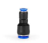 Pangocho Accesorios neumáticos, conector de plástico, junta reductora PG for tubo de manguera de aire y agua, conexión rápida de Gas recta de empuje(12-8mm)