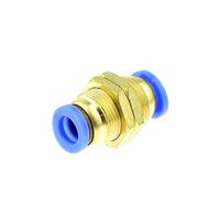 Pangocho Conector de accesorios rápidos de aire for tubería neumática, 8mm, 10mm, 6mm, 4mm, 12mm, manguera de agua, acoplamientos de grúa de Control de flujo de tubo de empuje(PM,6mm)