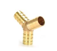 Pangocho Conector de accesorios, tubo de agua de combustible de aire Pagoda de cobre, adaptador de acoplador de unión de púas for tubería de lengüeta de latón(Y-3-way,OD 6 MM)