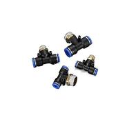 Pangocho Conector de aire neumático PCF/SL, 1 Uds., rosca de 4mm, 6mm, 8mm, 1/8, 1/4, 3/8, 1/2, accesorios de manguera recta, conectores rápidos de tubería(12-02,SL)