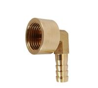 Pangocho Conector de manguera de latón PLF, 6/8/10/12/14/16/19/25mm, cola de lengüeta, 1/8 ", 1/4", 3/8 ", 1/2", 3/4 ", 1", acoplador de conector de cobre de rosca macho hembra BSP(6mm Barb,1/4")