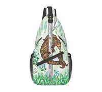 Pangolin Parenting Print Red Stripe Crossbody Bag, Hombres y Mujeres Sling Chest Cross Body Bag, Utilizado para el Ocio y los Viajes