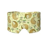 Pangolines y margaritas,Máscara para ojos con bloqueo de luz y protección ocular completa para dormir, orejeras y ojos.