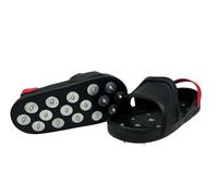 Pangolino Zapatilla de uñas XL - Suela de uñas para resina epoxi, pavimento y masilla | 26 puntas | Revestimiento profesional para zapatos | Fácil de poner sin hebillas | Talla XL