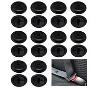 pangutheos 10 Parejas Botones para Tope de Cinturón de Seguridad, Tope Cinturon Seguridad Universal, Boton Cinturon Seguridad Clip de Plástico para Muchos Cinturones de Coche